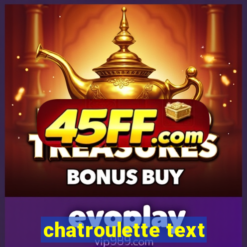 chatroulette text